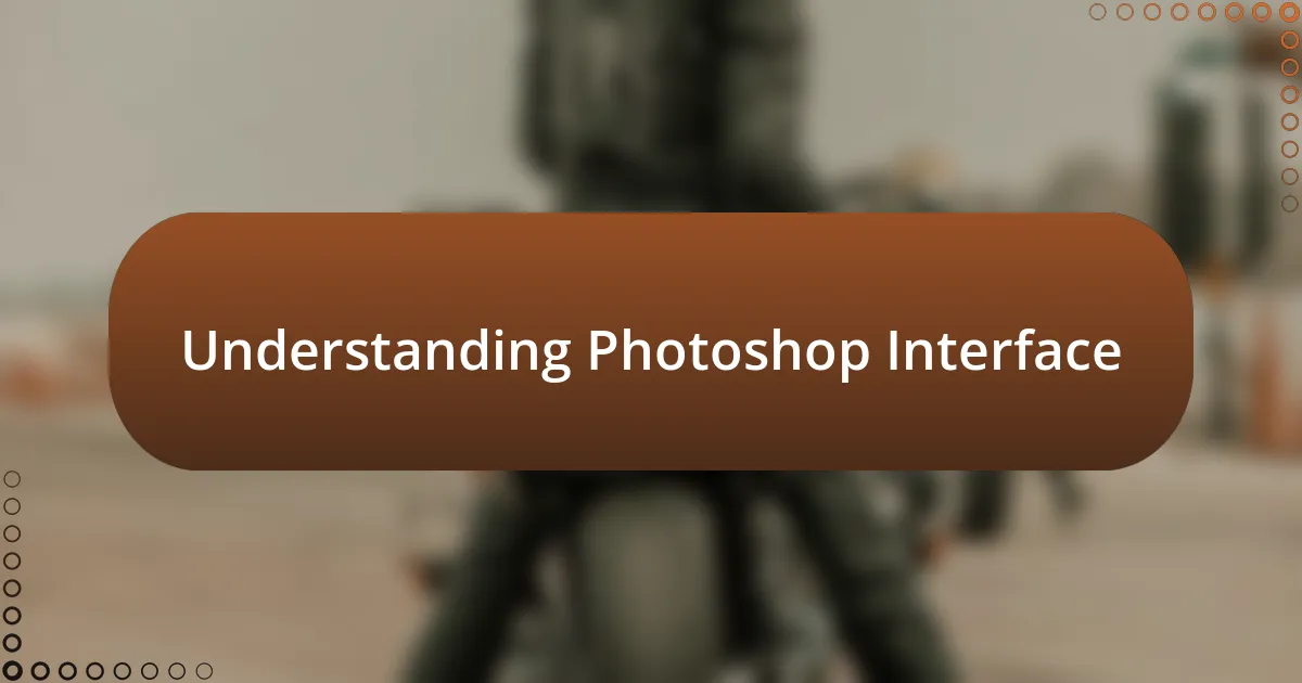 Understanding Photoshop Interface